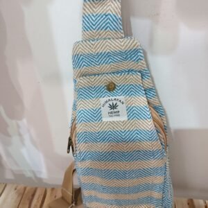bandolera azul claro